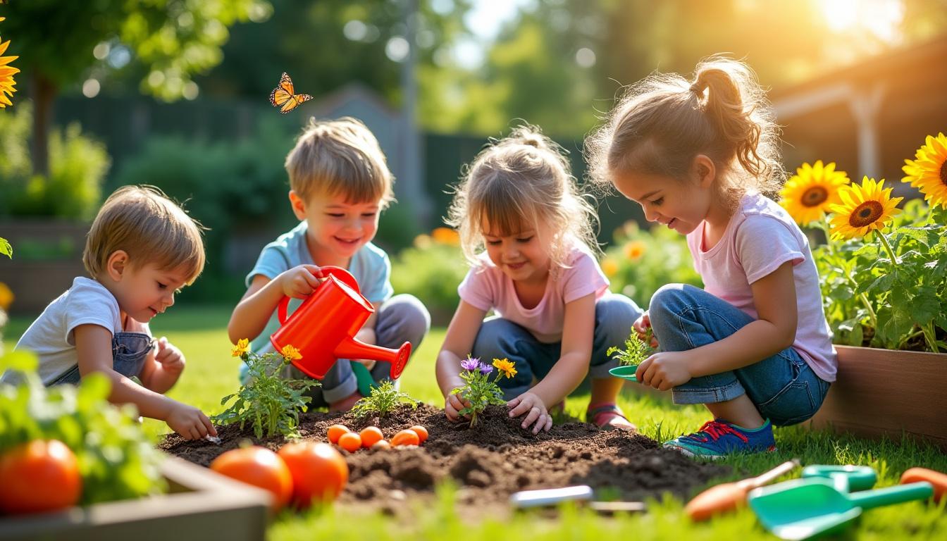 discover essential tips for encouraging children to cultivate their own garden and foster a lifelong passion for gardening. create fun and engaging activities that inspire young minds to connect with nature, learn about plant care, and appreciate the joy of growing their own food.