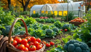 discover essential autumn gardening tips, including the benefits of planting cover crops, growing cool weather vegetables, implementing medfly quarantine strategies, and making the most of your last summer tomato harvest.